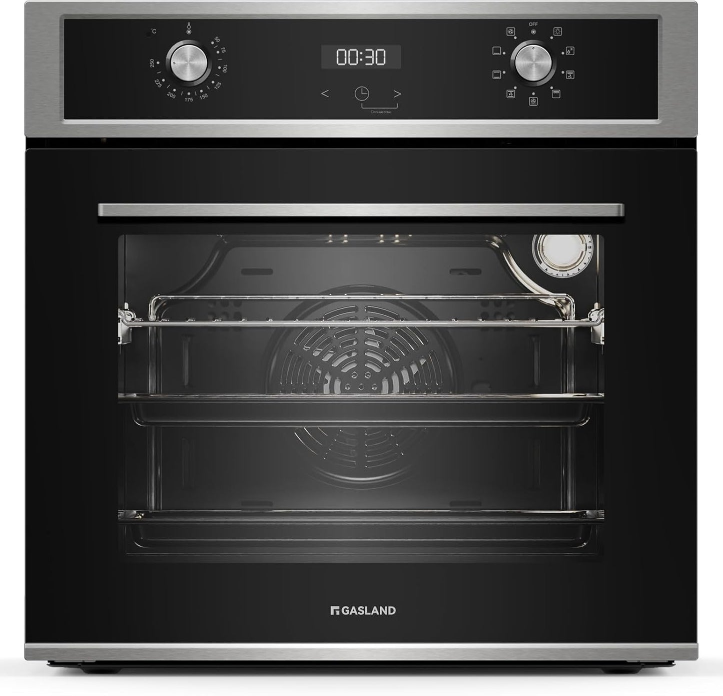 ES609321DSH Four À Encastrer, 70L, Autarcique, Four Électrique Avec 9 Fonctions Four, Triple Vitrage, Tiroir Télescopique Et Sélecteur Rotatif Escamotable, Air Chaud, Inox, Sécurité Enfant