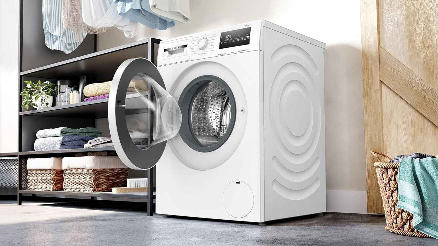 Bosch WAN24209FR Série 4 - Lave-Linge, Pose-Libre, Défroissage Iron Assist | Blanc, 9 Kg, 1200 Trs/Min, Activewater Plus, Fonction Rajout De Linge, Speed Perfect, Classe Énergétique A