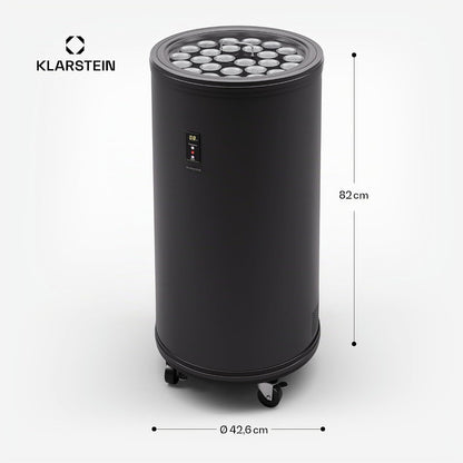 Klarstein Beersafe L Réfrigérateur Avec Écran LED, Réfrigérateur De Chambre Inox, Réfrigérateur À Boissons Intérieur/Extérieur, Cave À Vin Pour Boissons, Réfrigérateur 50 L Avec Vue 360°, 0-16°C
