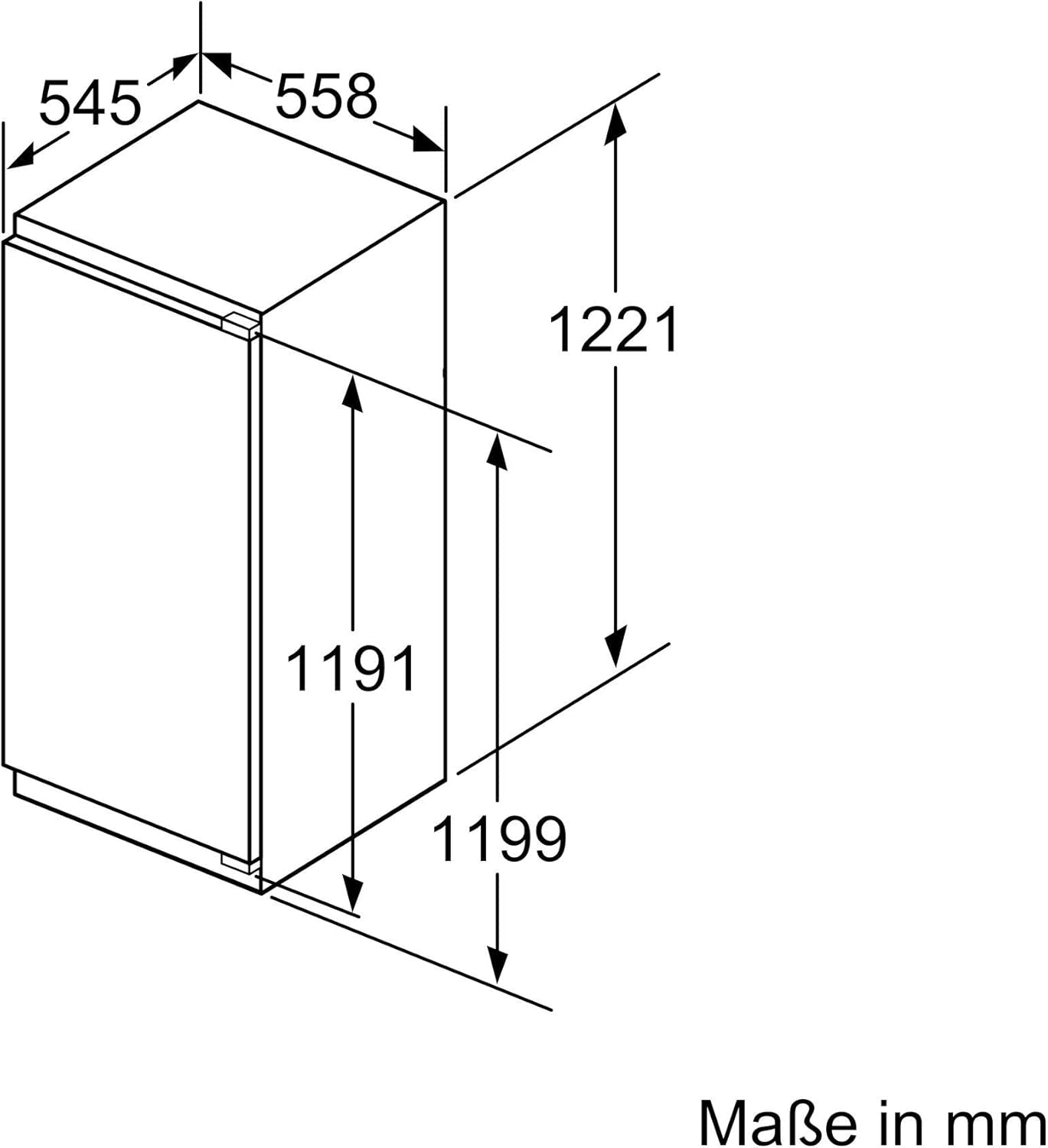 KIF41AF30 Série 8 Réfrigérateur Encastrable/A++ / 122,5 Cm De Hauteur / 120 Kwh/An / 187 L/Vitafresh Pro/Varioshelf