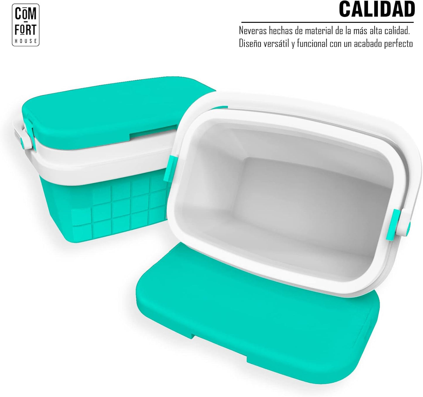 - Réfrigérateur Portable Avec Poignée Rigide - Porte-Nourriture Pour Camping, Plage, Camping - Réfrigérateur Couleur Pâturage Vert - Capacité 16L