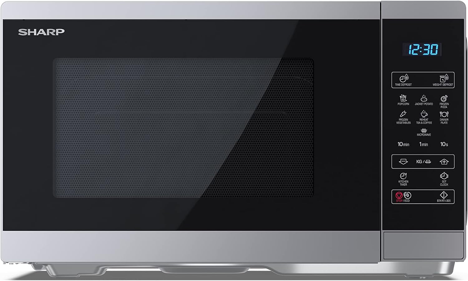 YC-MS252AE-S, Four Micro-Ondes 25 Litres, Solo, Numérique, Gris