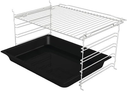 Hisense BI64111AB Four Multifonction Thermoventilé, Cavité XXL 77 Litres, 12 Fonctions De Cuisson, Nettoyage D'Eau Propre, Classe A, Préchauffage Rapide, Fonction Pizza 300 °C, Air Fry