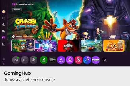 TV AI 50 Pouces QLED 50QEF1 4K Smart TV, Quantum Dots, Q4 AI Processor, Wifi, Airplay, HDR, Q-Symphony, OTS Lite, Knox Security, Gaming Hub, Bixby, Application Opérateurs Intégrées