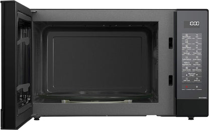 NN-GT46KBSUG Four À Micro-Ondes Et Gril Avec Plateau Tournant, 31 Litres, Aacier Inoxydable, 1000 W, Grill 1100 W, 24 Programmes Auto, Écran LCD, Capteur Genius, Menu Junior, Noir