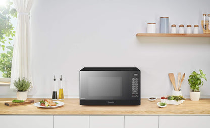 NN-GT46KBSUG Four À Micro-Ondes Et Gril Avec Plateau Tournant, 31 Litres, Aacier Inoxydable, 1000 W, Grill 1100 W, 24 Programmes Auto, Écran LCD, Capteur Genius, Menu Junior, Noir