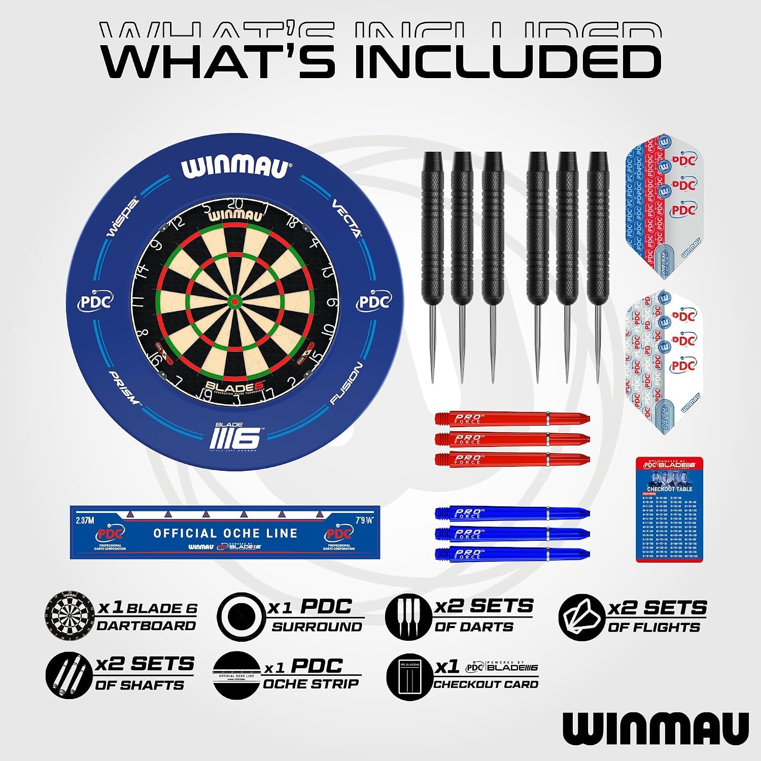 Blade 6 Professional Bristle Dartboard - Official Tournament Specification