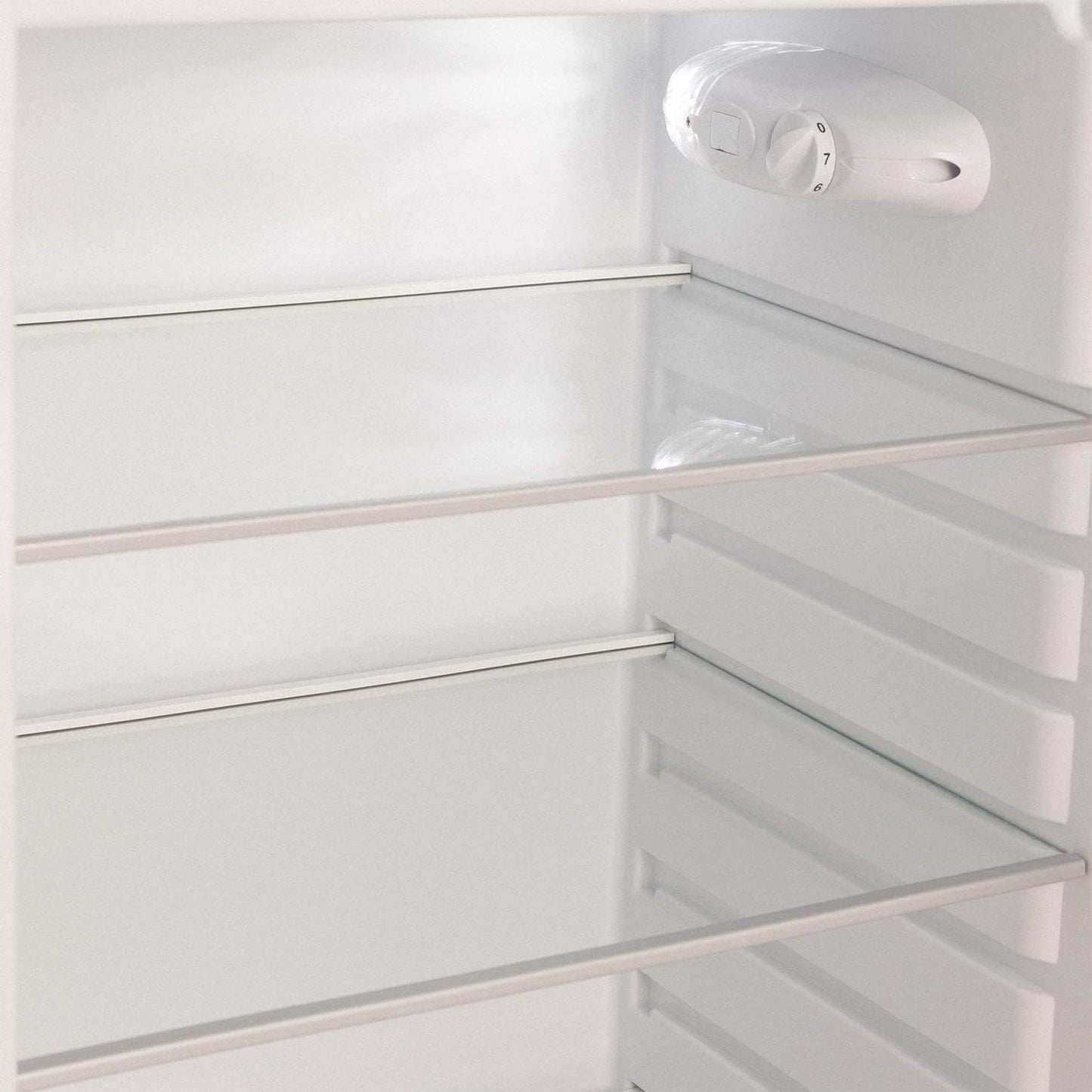 / RETRO FRIDGE 150 Gold/Réfrigérateur Noir Avec Poignée Dorée Et Congélateur 281L / 102W, Faible Consommation, 150 Cm, 3 Étagères, Régulateur De Température, 60X60X150 Cm