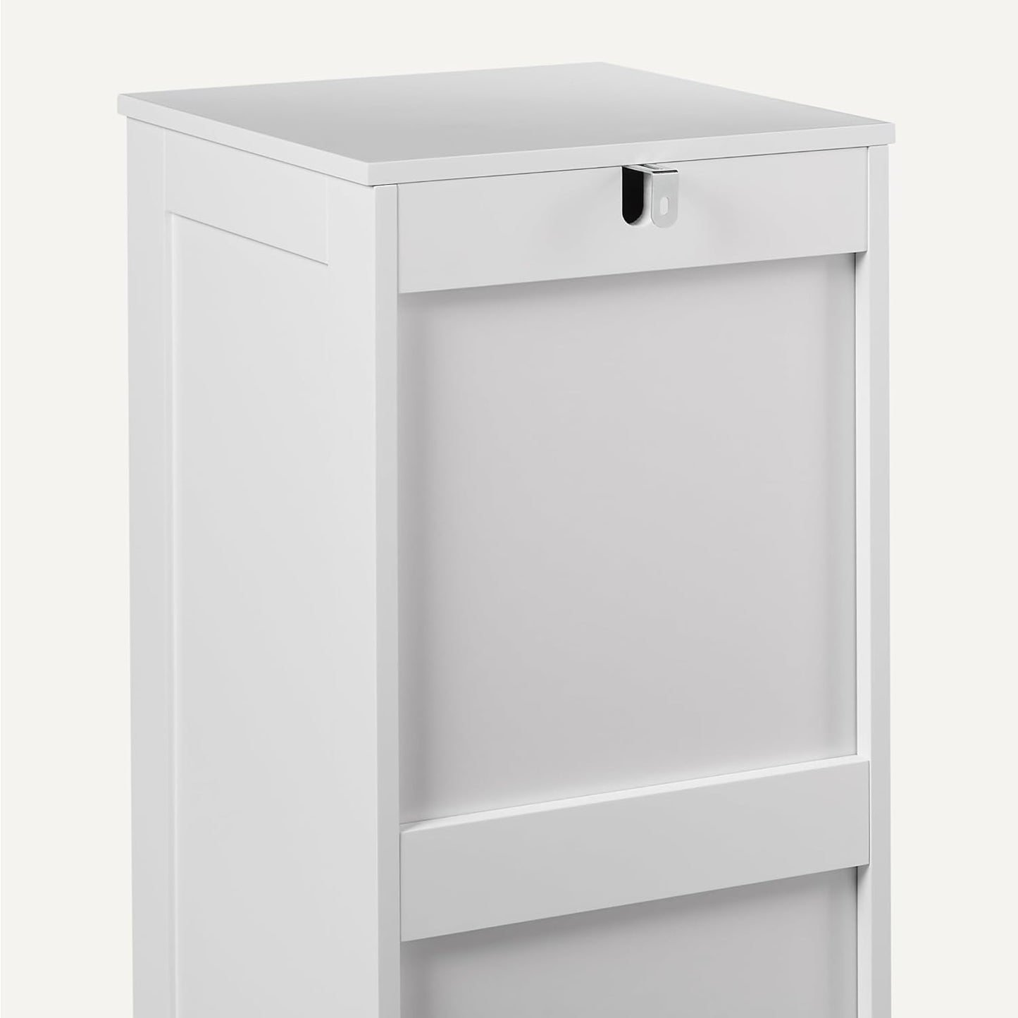 Meuble De Rangement De Salle De Bain Avec 4 Tiroirs, Rangement Sous Évier, Construction MDF, Blanc, 30Cm X 30Cm X 82Cm