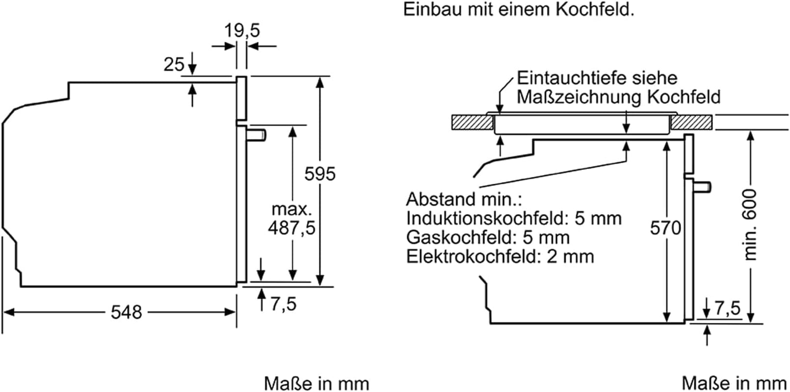 Neff B1CCC0AK0 N90 A+ Einbaubackofen, 60 Cm Breit, 71 L, Led-Display, Grill, Circotherm, Kindersicherung, Schwarz/Edelstahl