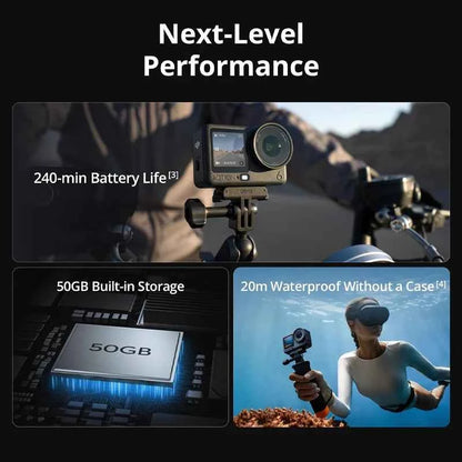 DJI Osmo Action 6 Action Camera Variable Aperture 1/1.1-inch Square Senator, New 4K Free croping Osmo Action 6