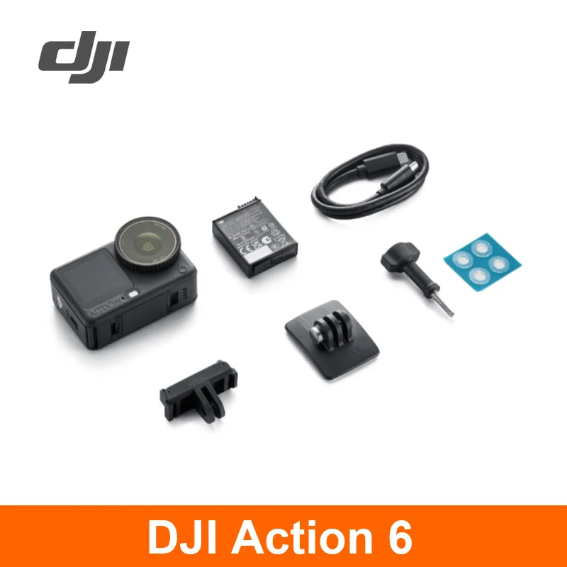 DJI Osmo Action 6 Action Camera Variable Aperture 1/1.1-inch Square Senator, New 4K Free croping Osmo Action 6 GWmarket