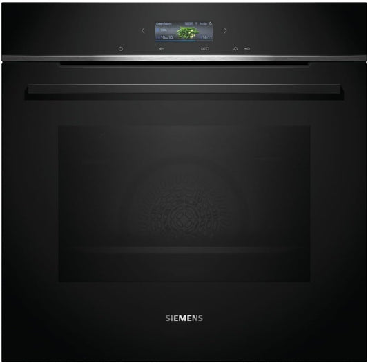 HB734G1B1, Iq700 Four Intelligent Encastrable 60 X 60 Cm, Fabriqué En Allemagne, Noir, Ecoclean & Humidclean, Auto-Nettoyage, Air Fry, Programmes Automatiques, Écran Tactile Coloré, Efficacité