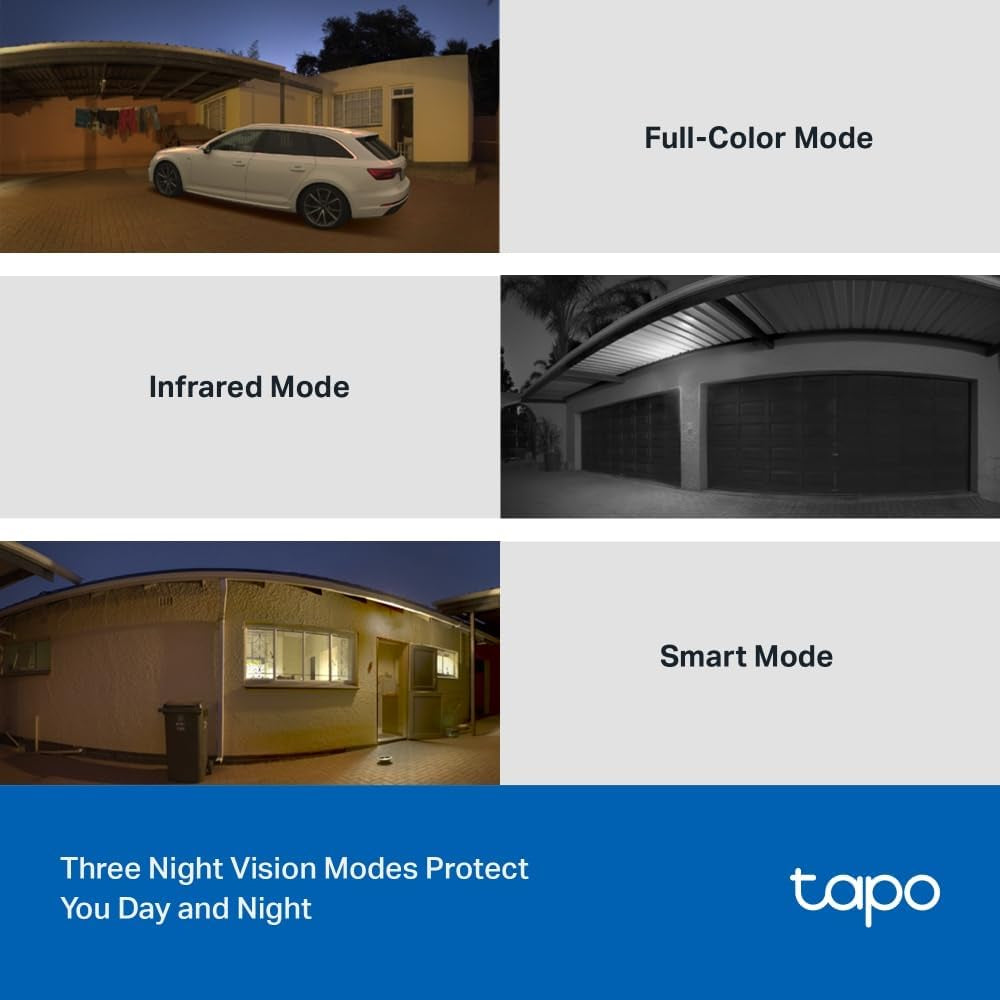 C510W 2K Caméra De Surveillance Wifi Extérieur 360°, Vision Nocturne Couleur, Détection De Personne Et Suivi De Mouvement, Étanche IP65, Alarme Sonore Personnalisable (Lot De 2)