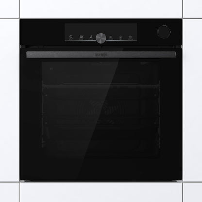 Optibake Advanced BSA 6747 A04BGWI Four Encastré/Wifi Connected / 77L / Air Chaud/Cataclean/Autobake/Touche/Extracteurs Télescopiques/Steamassist/Pizzamode 300°C/Noir