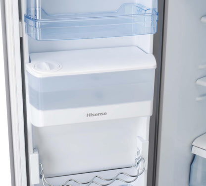 HISENSE Mkgnf536 ED Réfrigérateur/Congélateur/A + +/177,4 Cm Hauteur/322 Kwh/An/417 L Refroidissement Partie/119 L Partie Congélateur/Distributeur D'Eau/Réglage De La Température Séparés/Inox