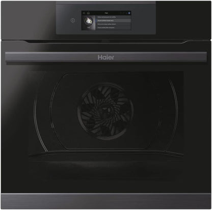 I-TOUCH Série 4 HWO60SM5T9BHD Four Encastrable/Niche 60 Cm/Fonction Wi-Fi/Nettoyage À Pyrolyse / 14 Fonctions Noir