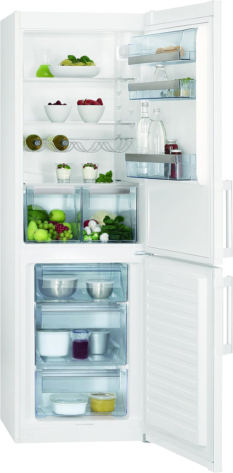 -Electrolux Santo S53630Csw2 Réfrigérateur/Congélateur/A + + +/184,5 Cm Hauteur/161 Kwh/An/111 L Partie Congélateur/Permet De Réduire Le Interruption Sur Un Minimum Par Rapide, Einfacheres Abtauen