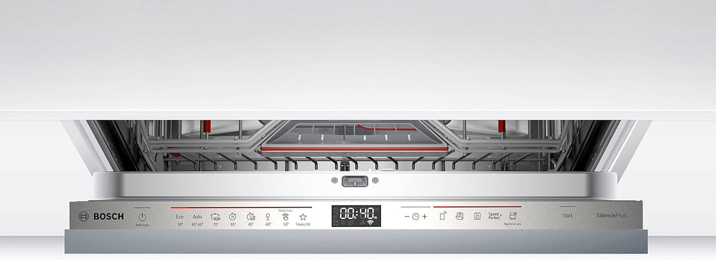 SMV6ECX93E - Série 6 - Lave-Vaisselle Tout Encastrable - Home Connect - 13 Couverts & Four Encastrable Série 4-60 X 60 Cm - HBA573BA0 - Four Multi-Fonctions Avec Pyrolyse - 3600 W