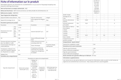 Neff KI8878FE0 Réfrigérateur-Congélateur Intégré (Placement) 237 L E Blanc