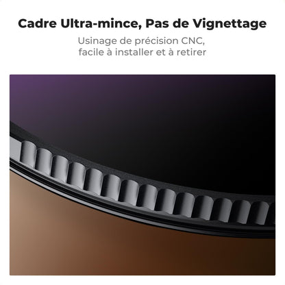 Ø77Mm Filtre ND100000 16.6 F-Stops 5.0 HD Pour Éclipse Solaire | Certifiées ISO 12312-2 : 2015,Étanche,Verre Optique,Résistant À L’Huile Et Aux Rayure,Cadre CNC Antidérapant,Nano-X,Fn706