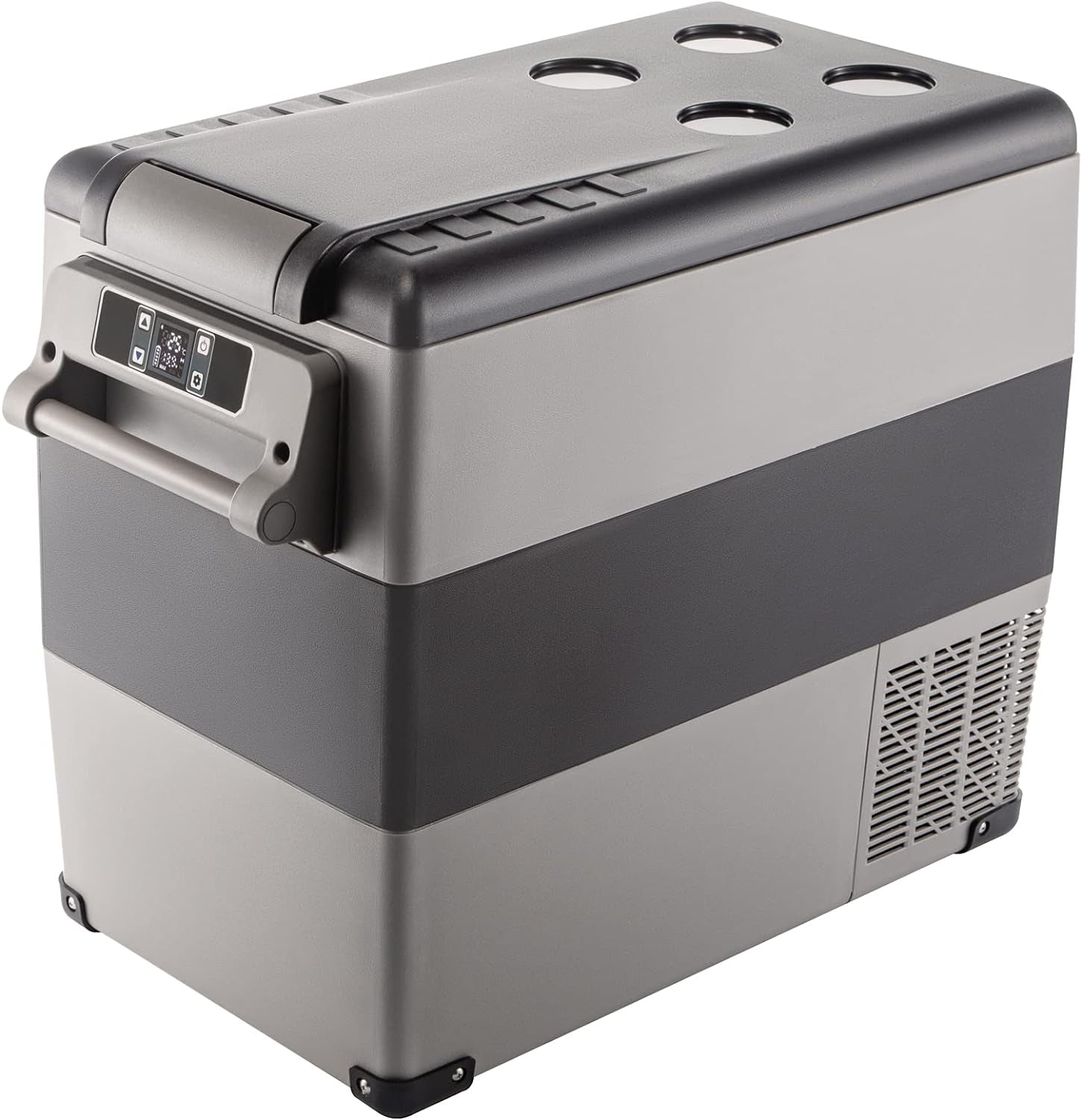 Glacière Électrique Portable De Voiture Mini Frigo Silencieux Portable 220V/55L Avec Panneau Numérique -20 À 20℃ Pour Maison, Voiture Et Camping 69 * 34.5 * 52.4CM