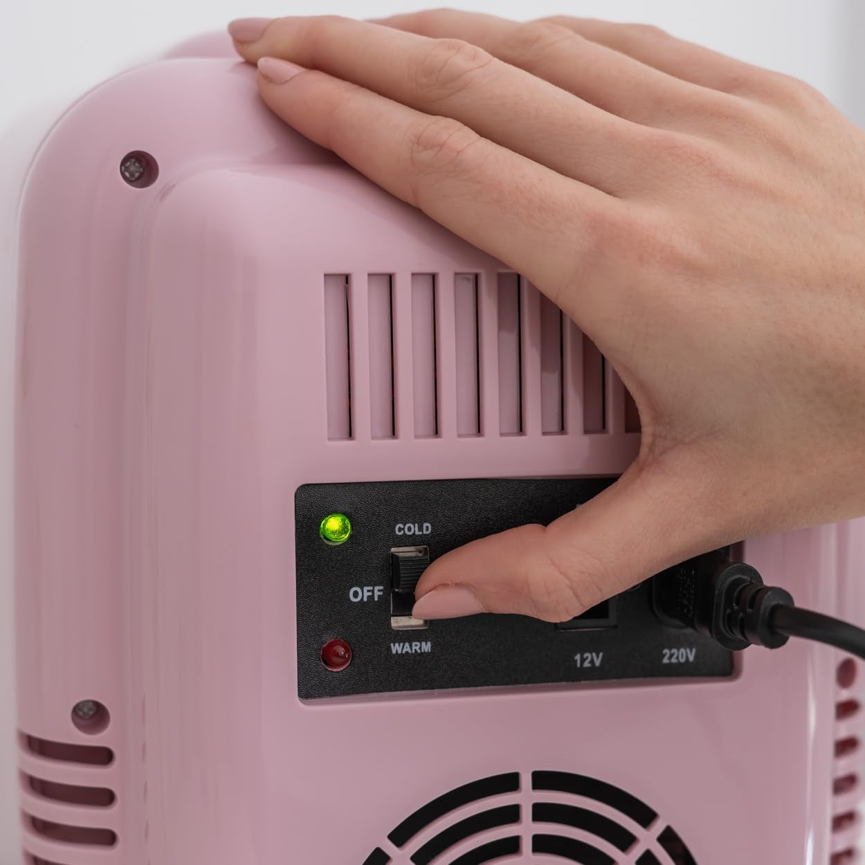 Mini Frigo 4L - Petit Frigo, Mini Frigo De Chambre 12V/220V, Mini Frigo Cosmetique, Fonction Chaud Et Froid, Mini Refrigerateur, Frigo Mini