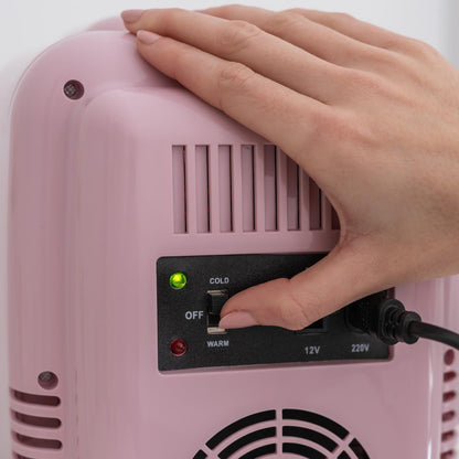 Mini Frigo 4L - Petit Frigo, Mini Frigo De Chambre 12V/220V, Mini Frigo Cosmetique, Fonction Chaud Et Froid, Mini Refrigerateur, Frigo Mini