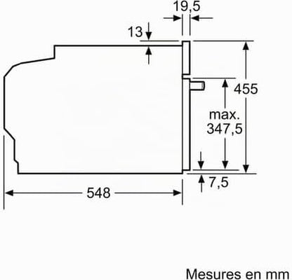 SIEMENS Four Encastrable Pyrolyse CM776G1B1, IQ700, Combiné Compact