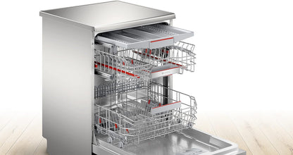 SMS6ECI93E - Série 6 - Lave-Vaisselle Pose-Libre - 60Cm - Home Connect - 13 Couverts - Moteur Ecosilence - Inox