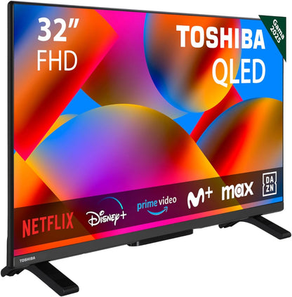 Toshiba 32QV2F63DG - TV QLED 32" (80 Cm) - FHD 1920 X 1080 - DTS Virtual:X - Smart TV - 2 X HDMI