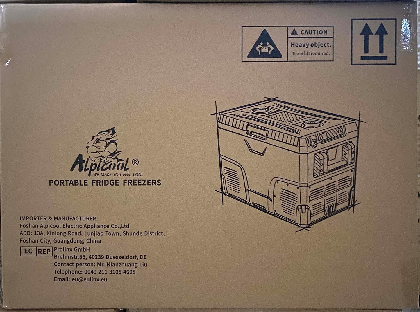 IR42 39,7L Réfrigérateur De Voiture Portable Congélateur Et Réfrigérateur, Glaciere Électrique À Compression Pour Maison, Dortoir, Camping (Gris)