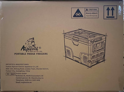 IR42 39,7L Réfrigérateur De Voiture Portable Congélateur Et Réfrigérateur, Glaciere Électrique À Compression Pour Maison, Dortoir, Camping (Gris)