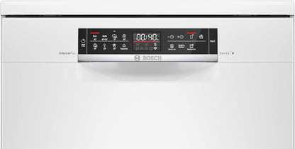 SMS6ECW93E - Série 6 - Lave-Vaisselle Pose-Libre - Home Connect - 13 Couverts - Silence plus 40 Db - Blanc