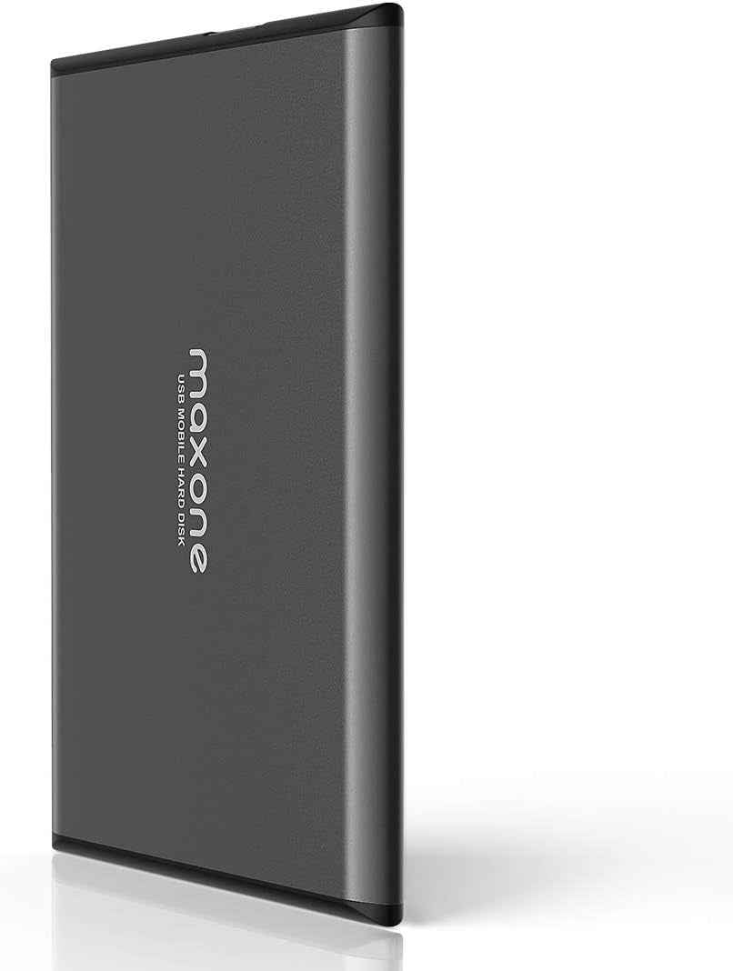 Disque Dur Externe Portable 1To 2.5" USB 3.0 Ultra Fin Aluminium | Stockage Et Sauvegarde Pour PC, Mac, Laptop, Xbox One, PS4, Wii U, TV, Windows (1000Go, Gris)