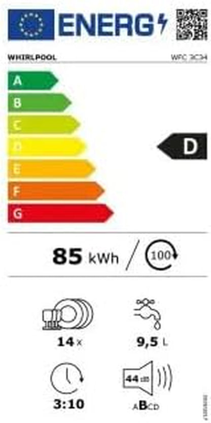 Lave-Vaisselle 60Cm 14 Couverts 44Db - WFC3C34