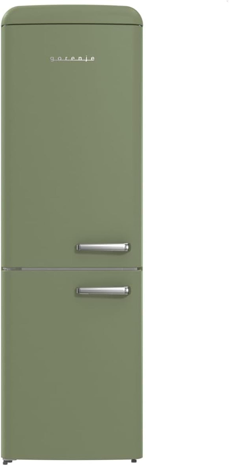 Retro Collection ONRK 619 DOL-L Retro - Réfrigérateur-Congélateur / 194Cm / Inverter Compresseur Nofrost Plus/Ionair/Crispzone/Partie Réfrigérateur 204L/Congélateur 96L/EEK D/Olive