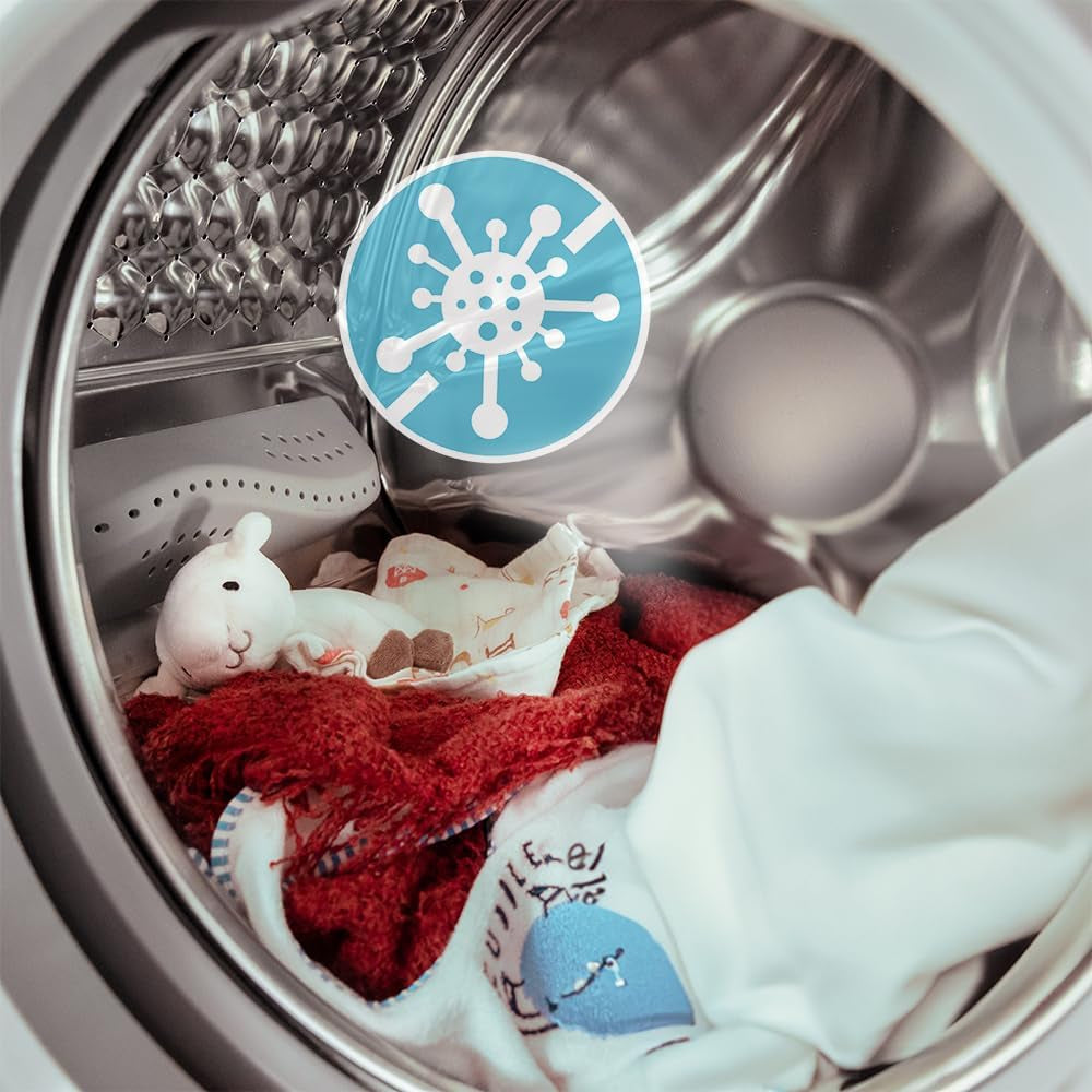 Lave-Linge 7Kg Chargement Frontal Bolero Dresscode 7410 Inverter Steel A. 1850W, 1200 Tr/Min Réglable, 16 Programmes, Faible Consommation D'Énergie, Vapeur, Stérilisation Du Linge