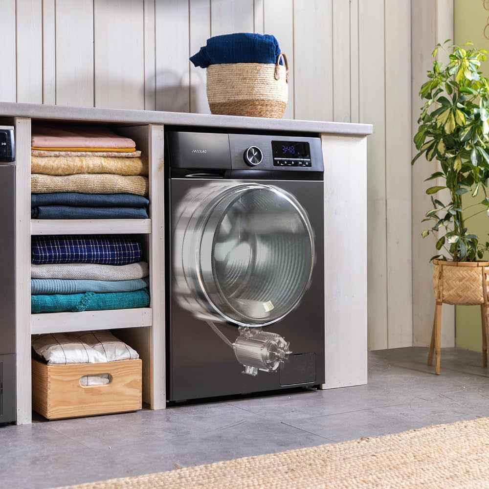 Lave Linge Frontal Bolero Dresscode 7150 Inverter A, Machine À Laver 7 Kg, 1400 Tr,Min, 12 Programmes, Classe A, Inverter Plus, Steam Max, Drum Clean, Départ Différé, Sécurité Enfant