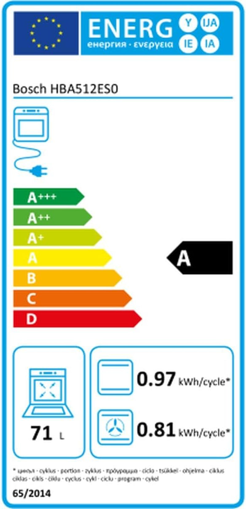 Série | 4 HBA512ES0 - Four Électrique, Nettoyage Avec Aqualisis, 60 X 60 Cm, Télécommandes Cachables, 1 Guide, Noir