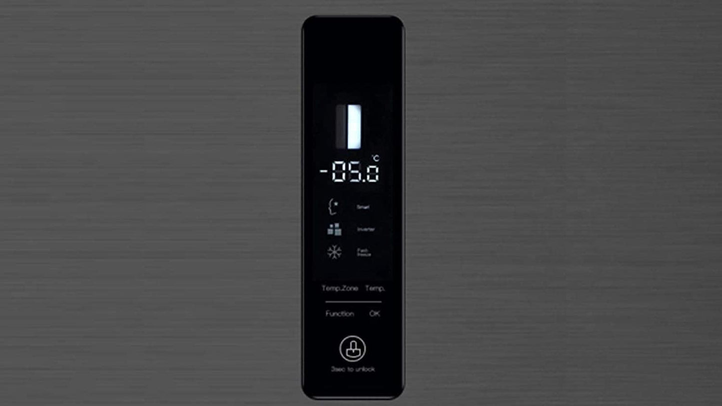 559L Réfrigérateur Américain Inverter Distributeur Eau Noir | FSS559NEI42D, Inverter, No Frost, Écran LED Numérique, Garantie Compresseur 12 Ans