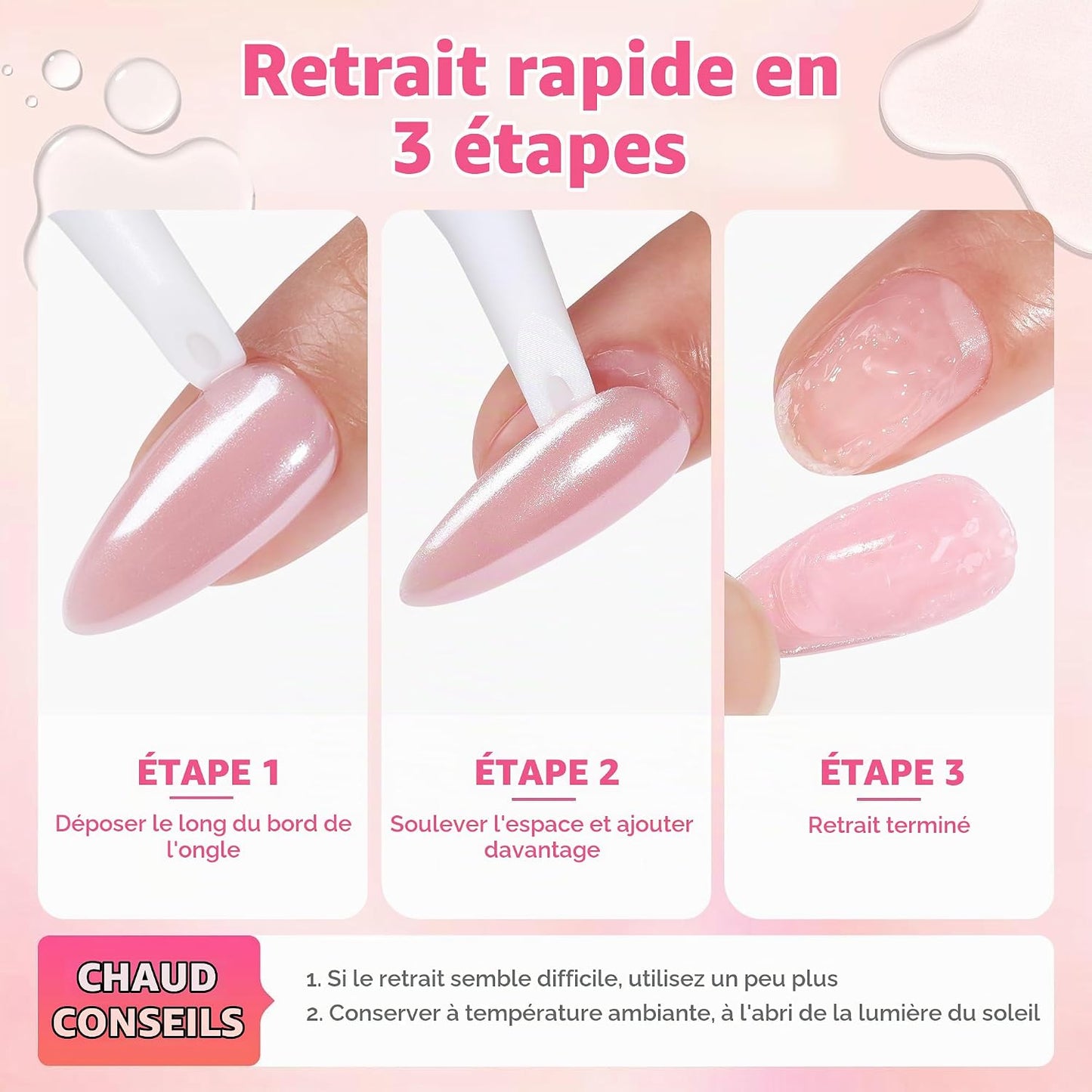 Colle Forte Pour Faux Ongles 15 Ml, 2 PCS Colle Ongle À Séchage Rapide, Sans Lampe UV, Kit Adhésif Pour Extension Acrylique Et DIY