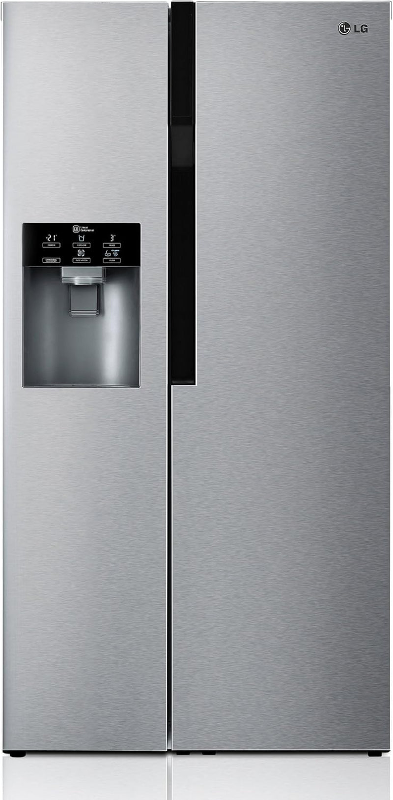 GS 9366 Neqz Side by Side Réfrigérateur/Congélateur (A + +, Kühlen 405 L, Gefrieren 209 L, Nofrost, De Glace Et Distributeur D'Eau) Gris