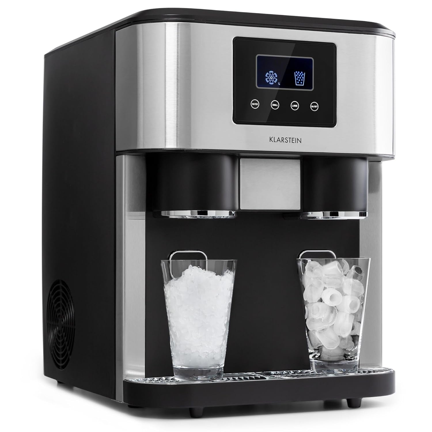 Machine a Glacons Pour La Maison, Capacité De 1.8L, Fabrique Rapidement Jusqu'À 15Kg De Glacons Concassée Ou En Balles, Machine À Glaçons, Ice Maker Avec Alarme, Facile À Nettoyer