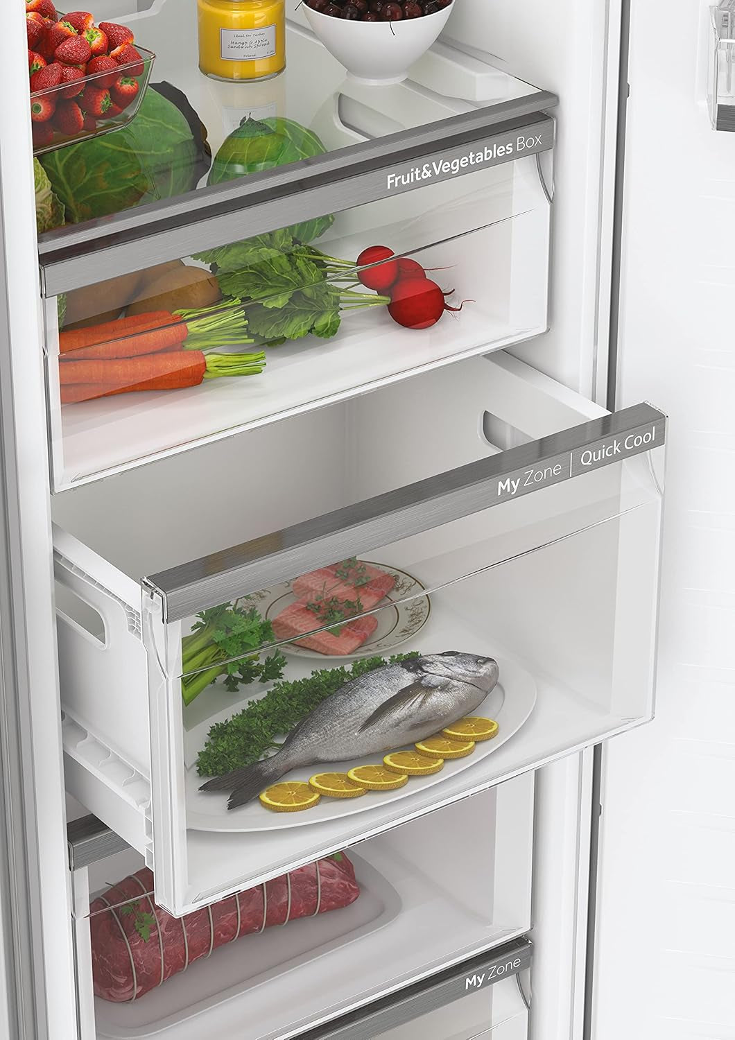 H3R-330WNA Réfrigérateur/Efficacité Énergétique : Classe A/Compresseur Inverter/Tri Zone/Volume Utile 330 L/No Frost/Commande Électronique/Blanc