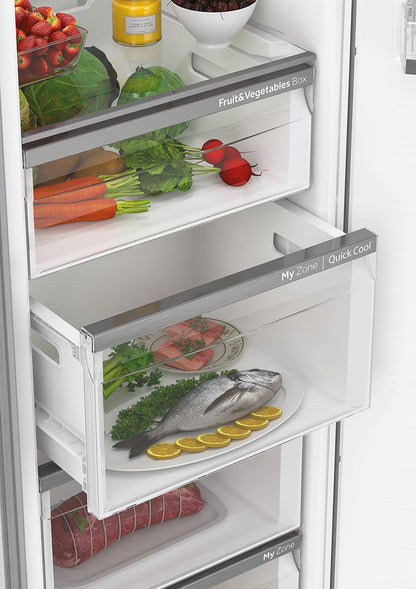 H3R-330WNA Réfrigérateur/Efficacité Énergétique : Classe A/Compresseur Inverter/Tri Zone/Volume Utile 330 L/No Frost/Commande Électronique/Blanc