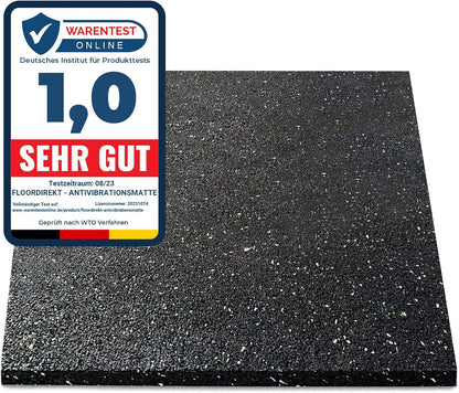 – Tapis Anti-Vibrations Machines À Laver, Sèche-Linge – Personalisable, Isolante, Insonorisante – Qualité Allemande – Matelas D'Isolation Acoustique, Résistant -30°C/100°C - 125X200 Cm | 10 Mm
