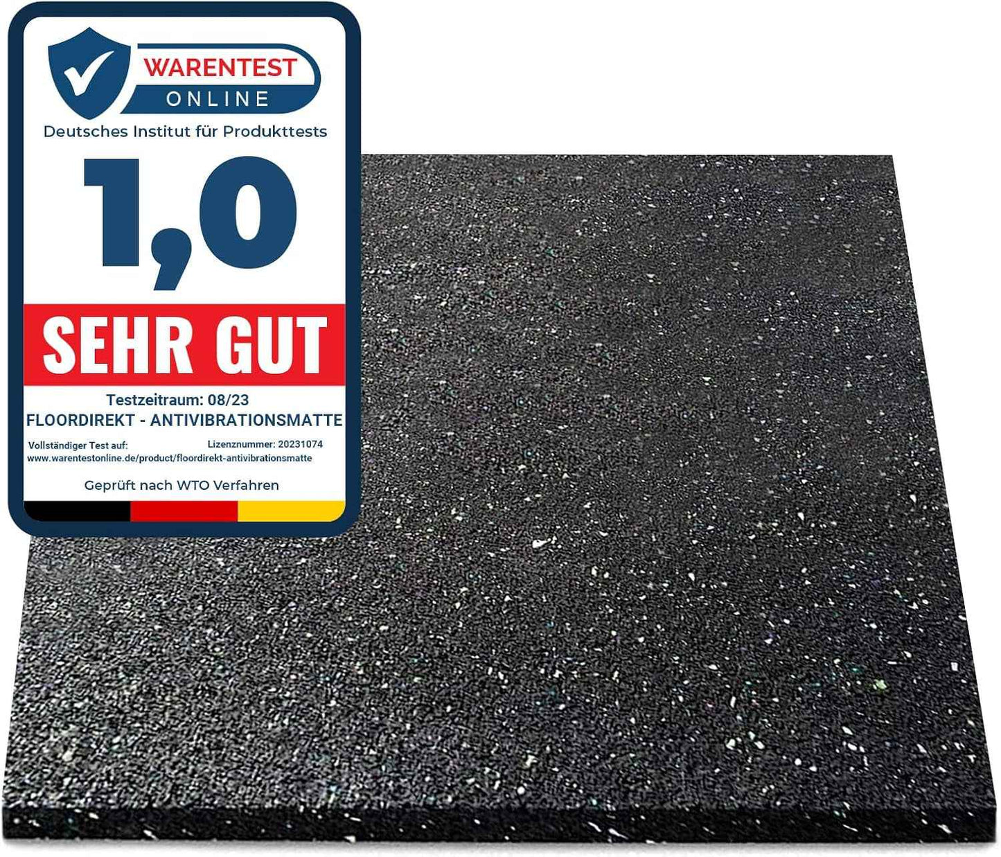 – Tapis Anti-Vibrations Machines À Laver, Sèche-Linge – Personalisable, Isolante, Insonorisante – Qualité Allemande – Matelas D'Isolation Acoustique, Résistant -30°C/100°C - 125X1000 Cm | 20 Mm