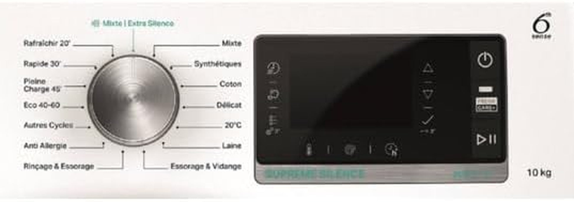 Lave-Linge Frontal 10Kg 1400 Tours/Min Blanc - W6W045WBFR