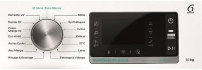 Lave-Linge Frontal 10Kg 1400 Tours/Min Blanc - W6W045WBFR